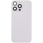İphone 16 Pro Max İle Uyumlu Arka Cam Kapak Çelik Plakalı Kablosuz NFC Şarjlı MagSafe Mıknatıslı