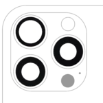 iPhone 15 Pro Max İçin Uyumlu Arka Kamera Lensi (Yalnızca Cam) Yapışkanlı (3 Parça Set)