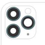 iPhone 11 Pro (3 Parça Set) Arka Kamera Lensi Braketli ve Çerçeveli