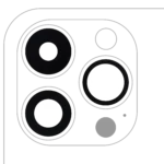 iPhone 14 Pro Arka Kamera Lensi (Yalnızca Cam) Yapışkanlı 3 Parça Set)