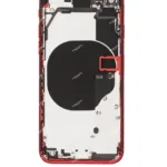 İphone 8 İle Uyumlu Kasa Kapak Set Kırmızı İçi DOLU (Logolu) Orijinal Kasa