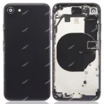 İphone 8 İle Uyumlu Kasa Kapak Set Siyah İçi DOLU (Logolu) Orijinal Kasa