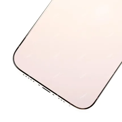 İphone 13 Pro İle Uyumlu Kasa Kapak Set Gold İçi Boş (Logolu) 1/1 Kasa
