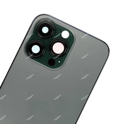 İphone 13 Pro İle Uyumlu Kasa Kapak Set Yeşil İçi Boş (Logolu) 1/1 Kasa