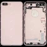 İphone 7 Plus İle Uyumlu Kasa Kapak Set Rose Gold İçi Boş (Logolu) 1/1 Kasa