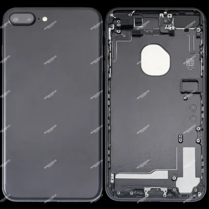 İphone 7 Plus İle Uyumlu Kasa Kapak Set Beyaz İçi Boş (Logolu) 1/1 Kasa